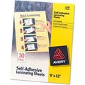 Avery Dennison Avery® Clear Self-Adhesive Laminating Sheets, 3 mil, 9 x 12, 10/Pack 73603